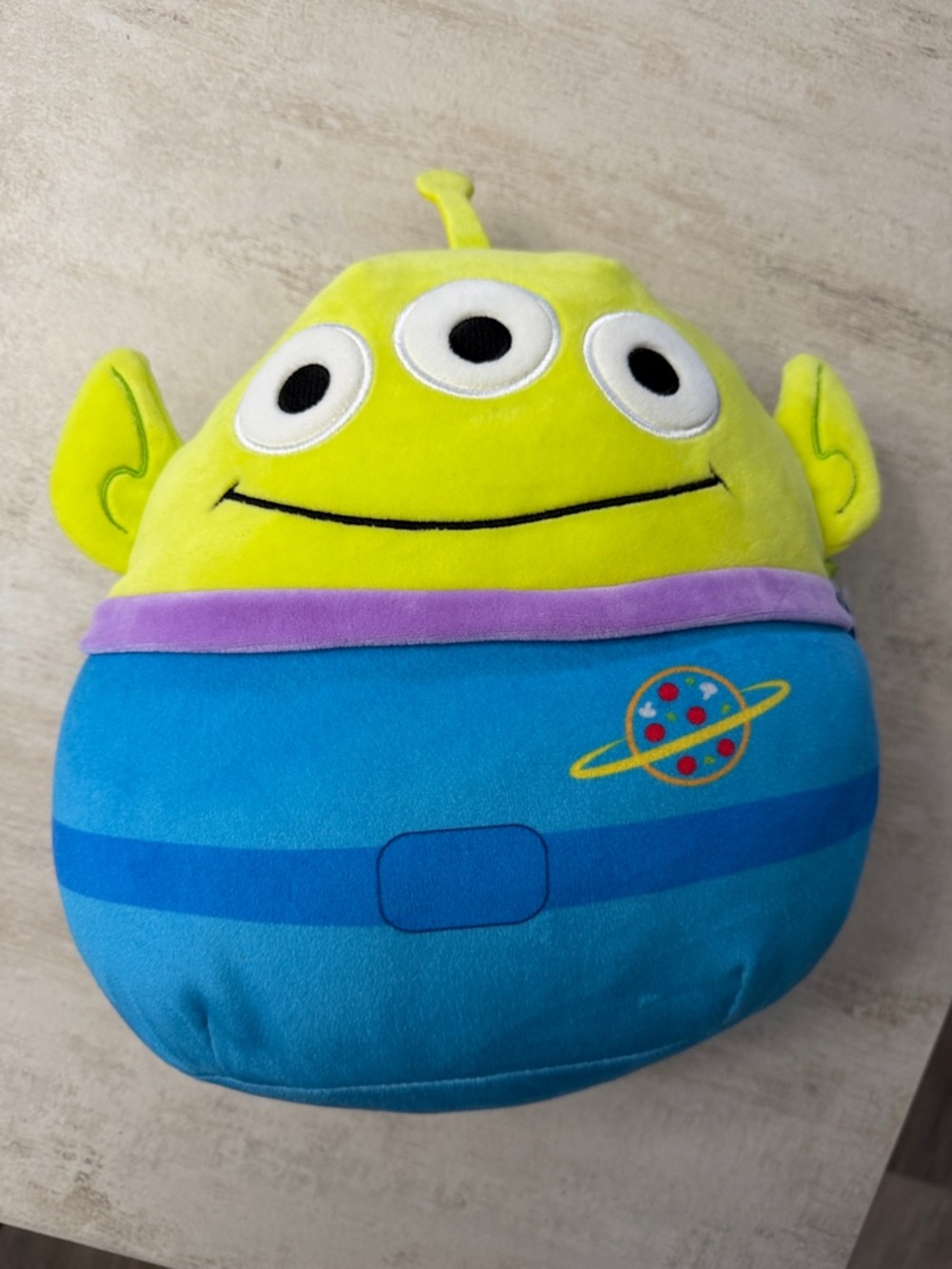 Squishmallows Green and Blue Three-Eyed Alien Plush